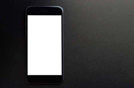 phone showing white screen on black background