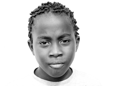 portrait of a boy in the caribbeanの写真素材