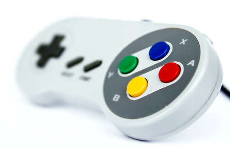 Video game controler isolated on white background