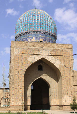 Uzbekistan  Samarkand, Rukhabad Mausoleum の写真素材