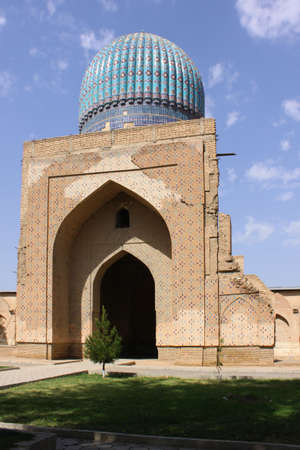 Uzbekistan, Samarkand Bibi Khanum complexの写真素材