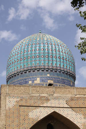 Uzbekistan, Samarkand Bibi Khanum complexの写真素材