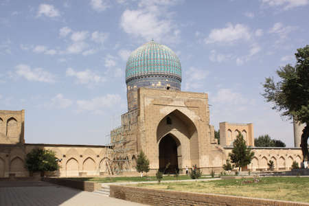 Uzbekistan, Samarkand  City veiw  historical buildingsの写真素材