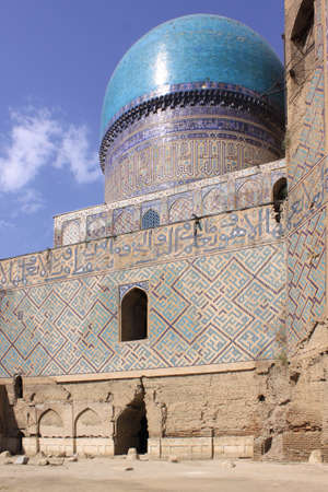 Uzbekistan, Samarkand  Bibi Khanum complexの写真素材