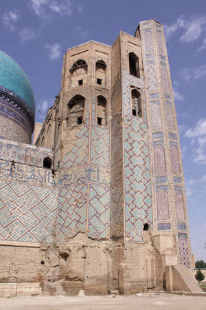 Uzbekistan, Samarkand  Bibi Khanum complexの写真素材