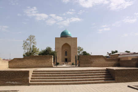 Uzbekistan, Bibi Khanum mausoleum in Samarkandの写真素材