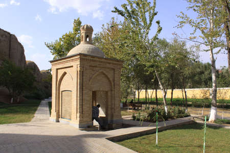 Uzbekistan, Saint Daniel complex in Samarkandの写真素材