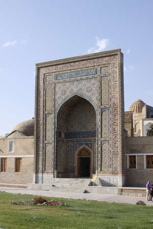 Uzbekistan, Samarkand  Shah-i-Zinda complex in Samarkandの写真素材