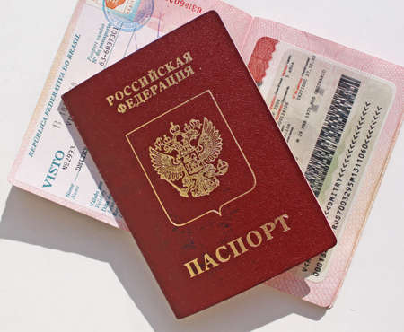 Russian international passportの写真素材