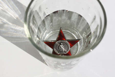 Soviet orders  Red Star and Glassの写真素材