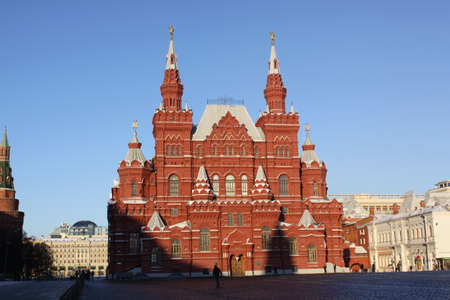 Russia. Moscow, Historical museum in Red Squareのeditorial素材