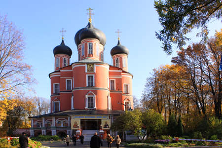 Church of Saint Dmitry Donscoy Monastery In Moscow, Russiaのeditorial素材