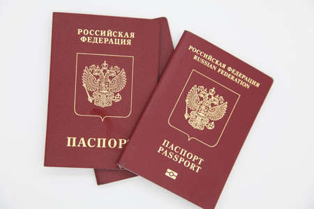 Russian international passportの写真素材