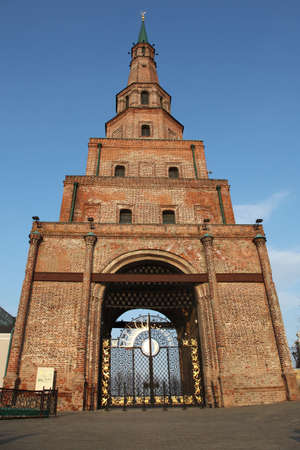 Russia. Kazan. Soyembika Tower in Kremlinの写真素材