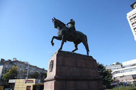 Monument of Kotovsky in Kishinevのeditorial素材