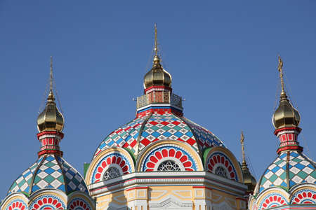 View at Ascension Cathedral, Almaty, Kazakhstanの写真素材