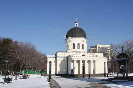 Nativity Cathedral in Kishinev ChiÈinÄu Moldovaのeditorial素材
