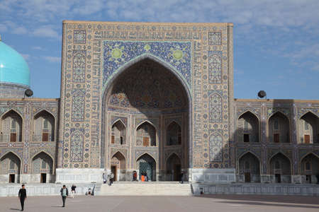 Uzbekistan. Samarkand. Registan.のeditorial素材