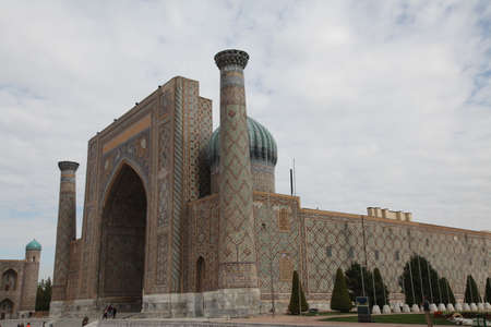 Uzbekistan, Samarkand. Registan.のeditorial素材