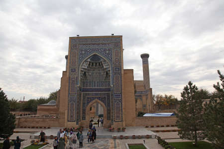Uzbekistan, Samarkand. Gur-e-Amir Tomb of the King.のeditorial素材