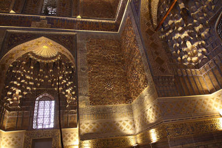 Uzbekistan, Samarkand. Gur-e-Amir Tomb of the King.のeditorial素材