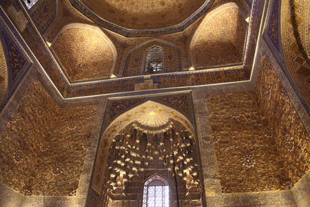 Uzbekistan, Samarkand. Gur-e-Amir Tomb of the King.のeditorial素材