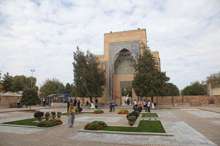 Uzbekistan, Samarkand. Gur-e-Amir Tomb of the King.のeditorial素材