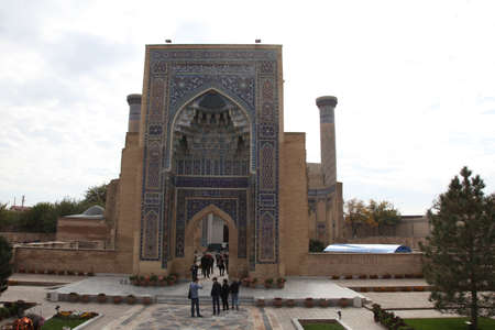 Uzbekistan, Samarkand. Gur-e-Amir Tomb of the King.のeditorial素材