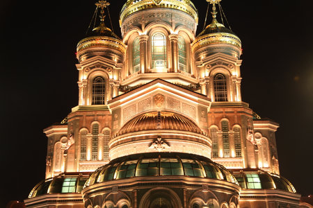 Main Cathedral of the Russian Armed Forces in Patriot Park, Moscow districtの写真素材