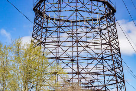 metal frame technological structures of industrial purposes,の写真素材