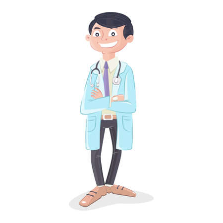 Doctor with stethoscopeのイラスト素材