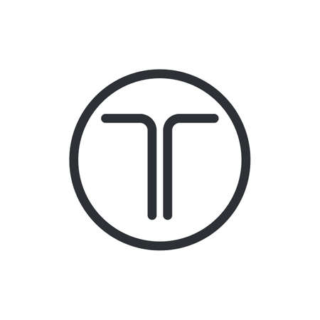 Letter T logoのイラスト素材