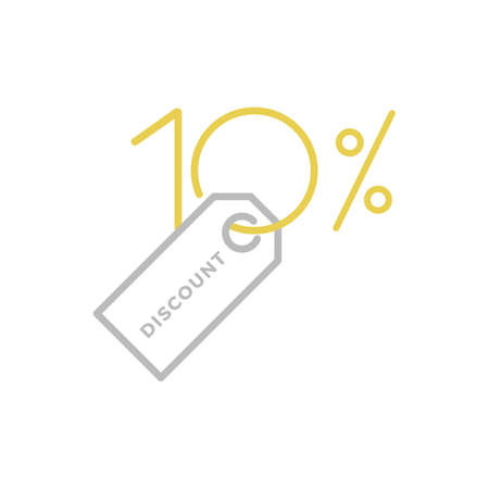 10 % discount logo