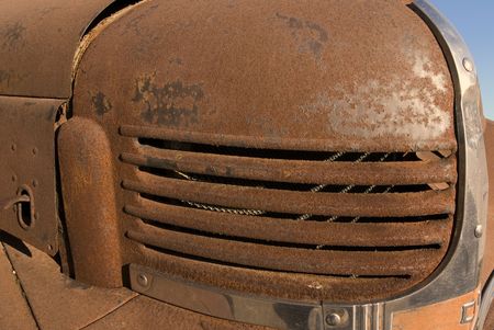 Detail of a very rusty truck.の写真素材