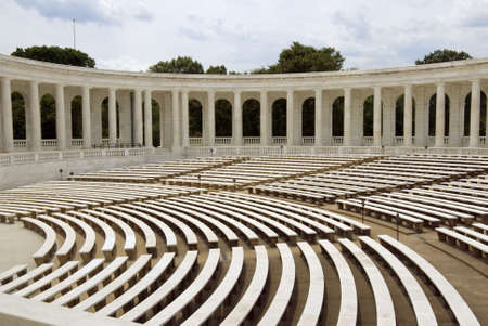 The Auditorium, near the Tomb of the Unknown Soldier, in Arlington National Cemetery, Virginia, USA.の写真素材