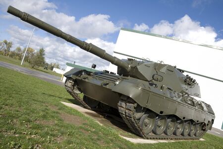 A European-built main battle tank. (Shot at f10 with the lens at 18mm to provide good depth of field...