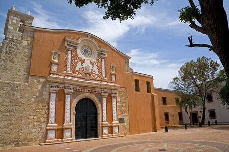 The recently restored Convento de la Orden de los Predicadores in Santo Domingo, Dominican Republic.の写真素材