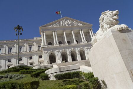 Lisbons Sao Bento Palaceのeditorial素材