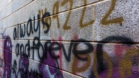 Graffiti wordsの写真素材