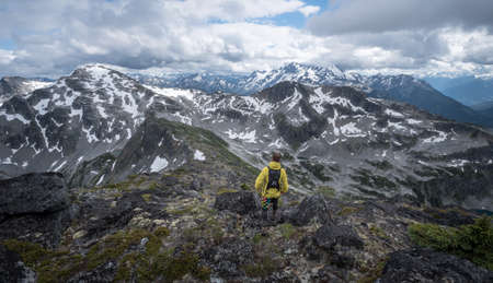 Hiking in the coastal mountains of BC
