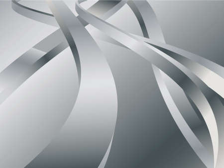 Curving metal bars intersect.のイラスト素材