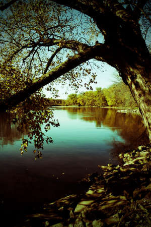 River view in BlackHawk State Park, CedarFalls, Iowa