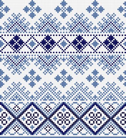 cross stitch pattern seamlessの写真素材