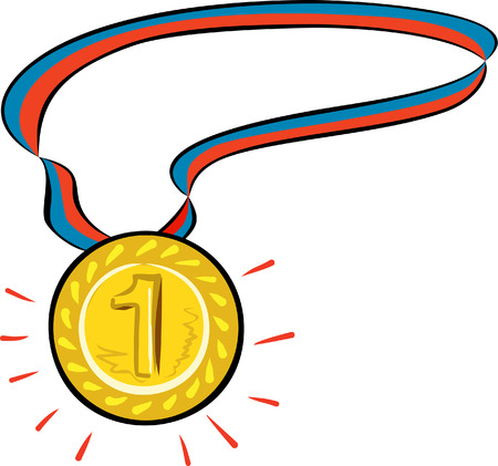 medal for first placeのイラスト素材