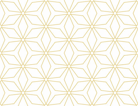 Seamless geometric pattern of rhombuses hexagons on a white backgroundのイラスト素材