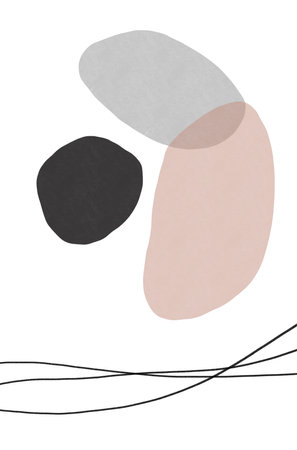 abstract Shapes Ovals Wall Poster Wall Decorの写真素材