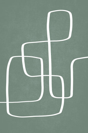 abstract Wavy Lines Wall Poster Wall Decorの写真素材