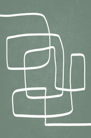 abstract Wavy Lines Wall Poster Wall Decorの写真素材