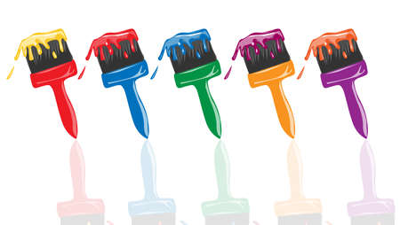 Paintbrushes のイラスト素材