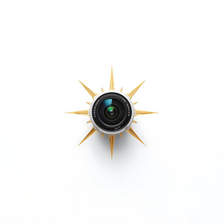 Compass isolated on a white background. 3d render illustration.の素材